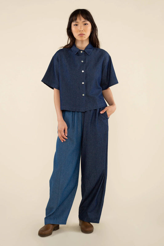 Charli Boxy Denim Shirt