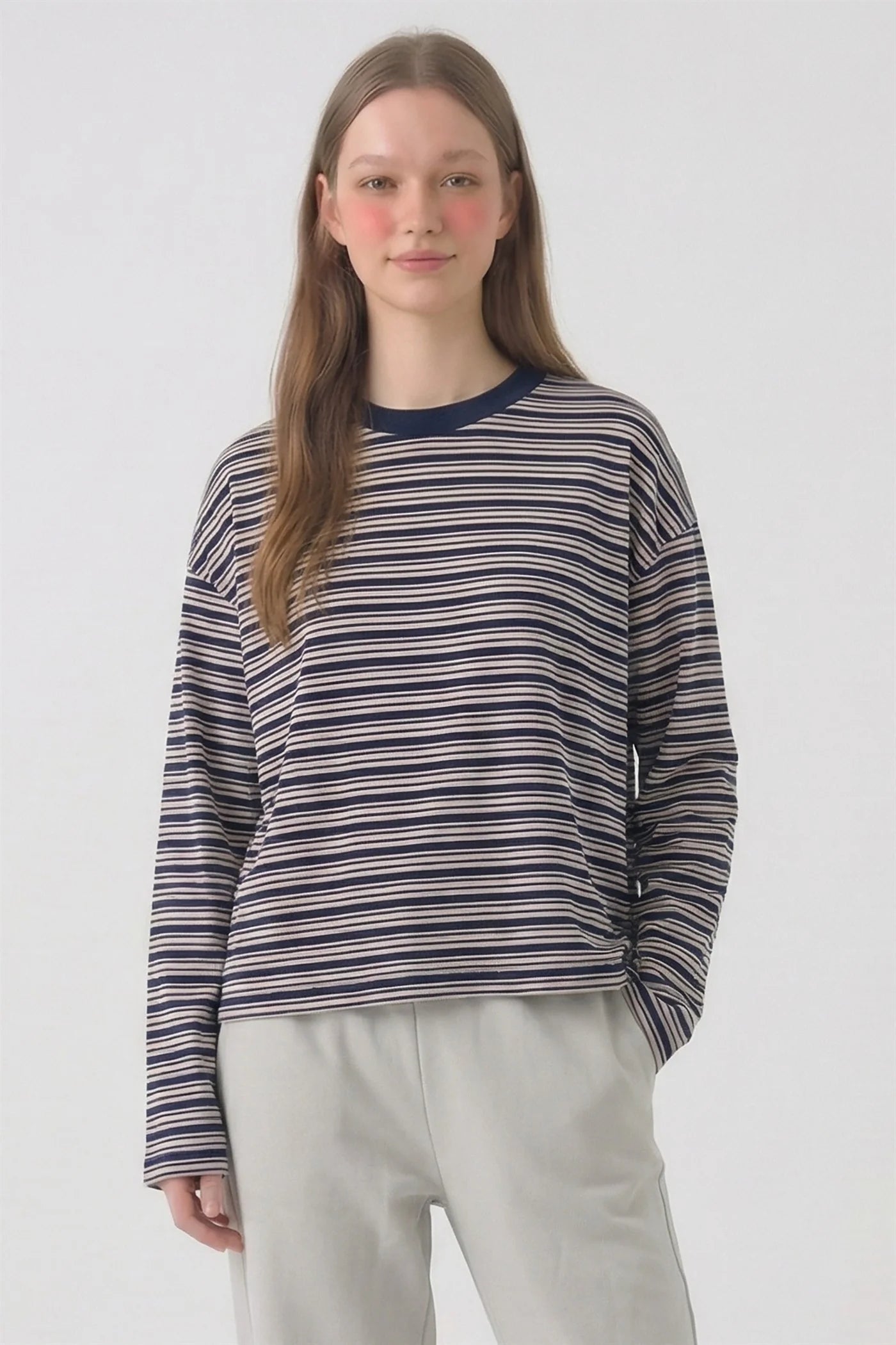 Hana Striped Long-Sleeve Shirt