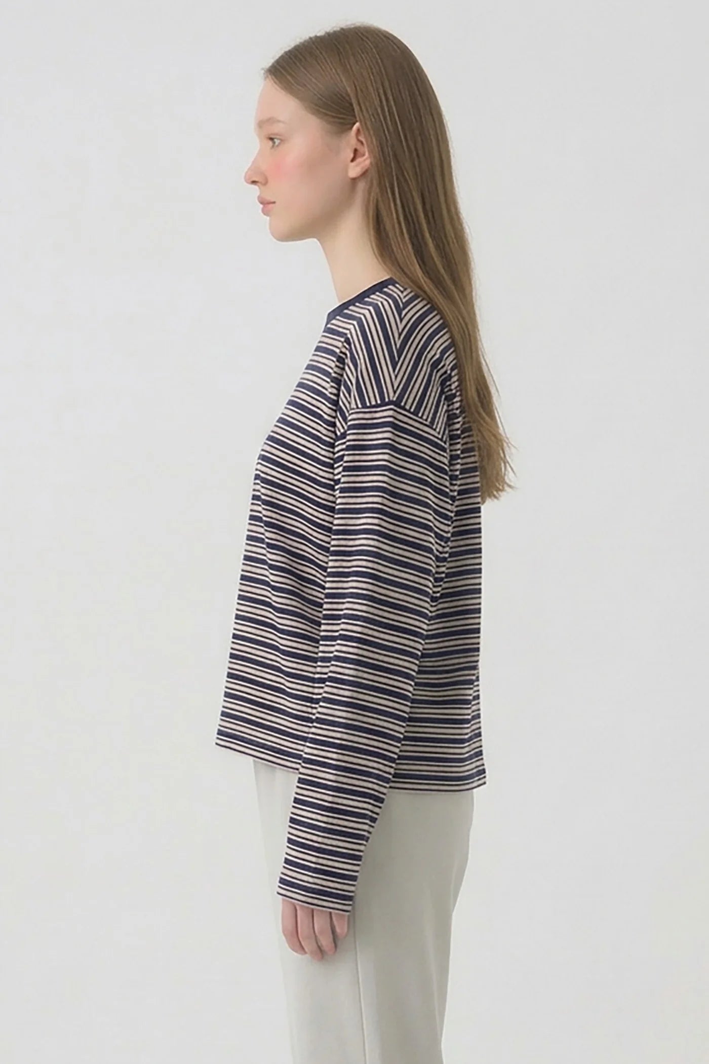 Hana Striped Long-Sleeve Shirt