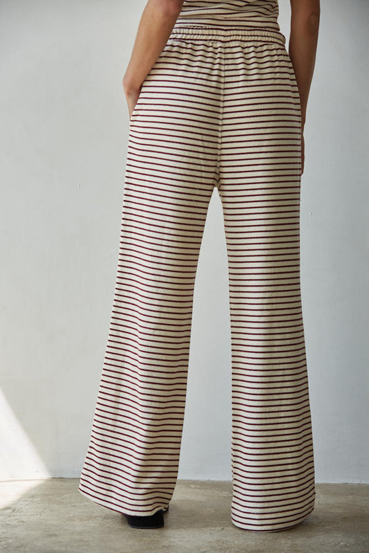 Call Me Striped Cotton Pants