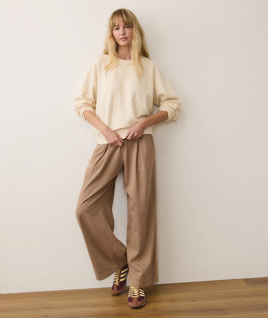 Marine Layer - Cloud 9 Fleece Crop Crewneck