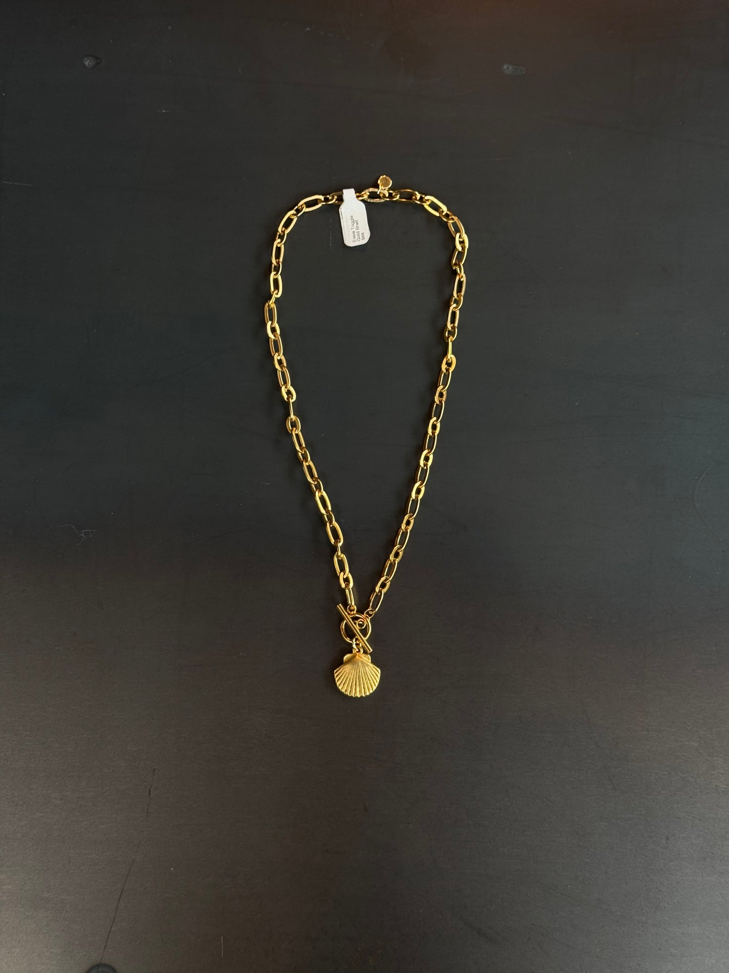 Gena Paige Designs - Essie Gold Toggle Sea Shell Necklace