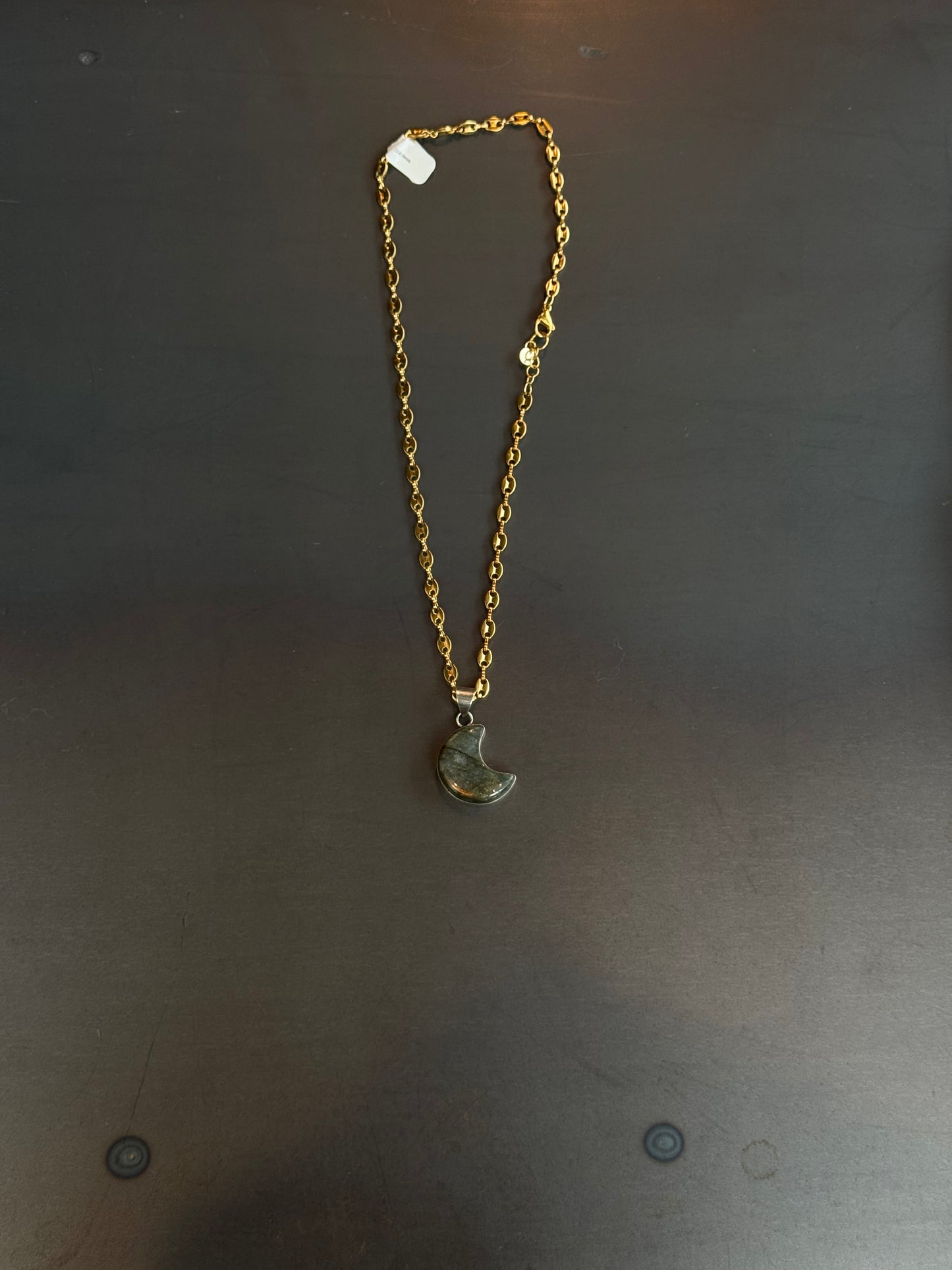 Gena Paige Designs - Bean Labradorite Moon Necklace
