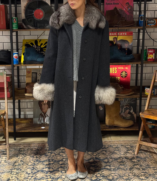 WG Vintage Lambswool & Fox Coat