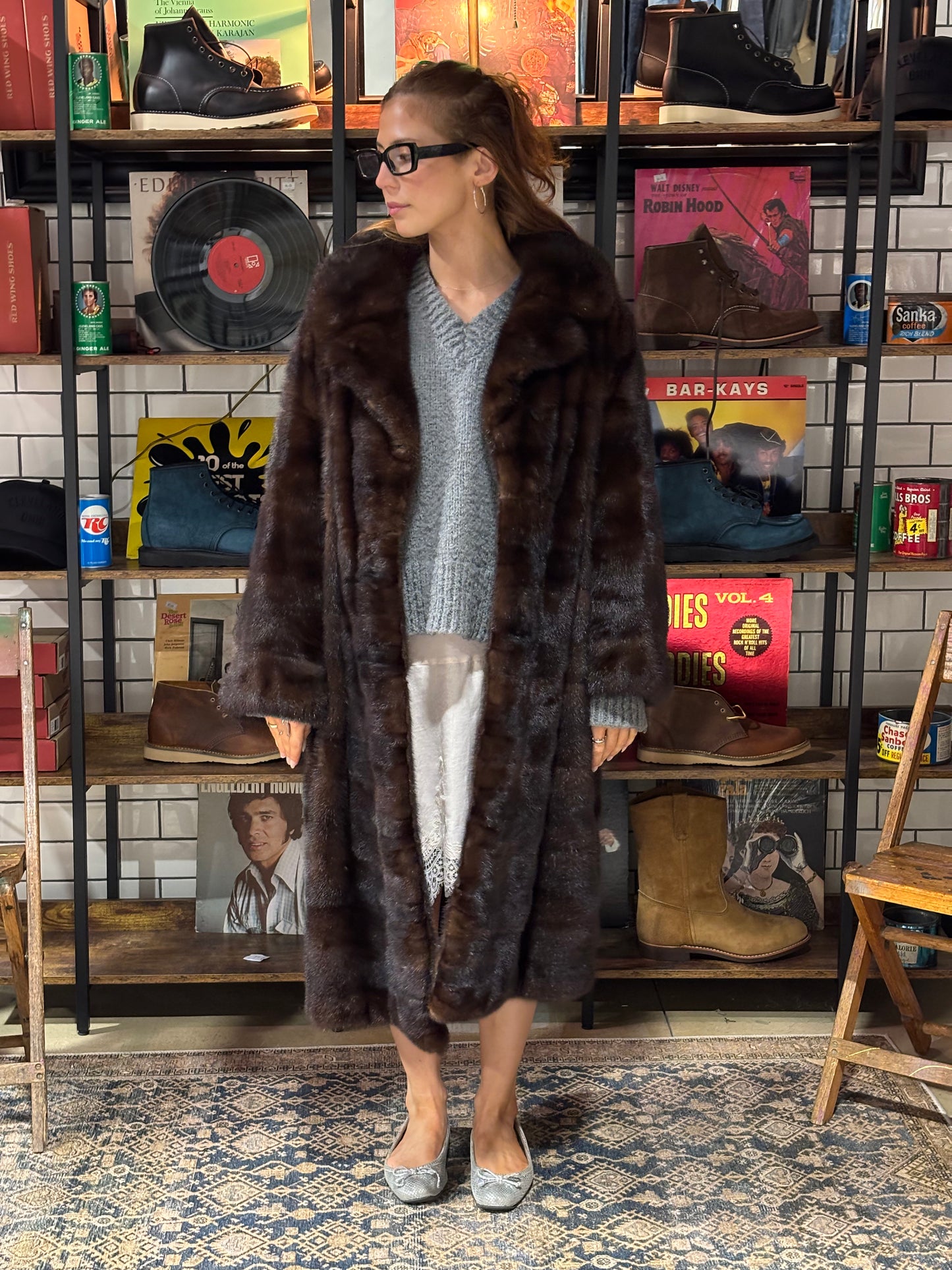WG Vintage Mahogony Mink Full Coat