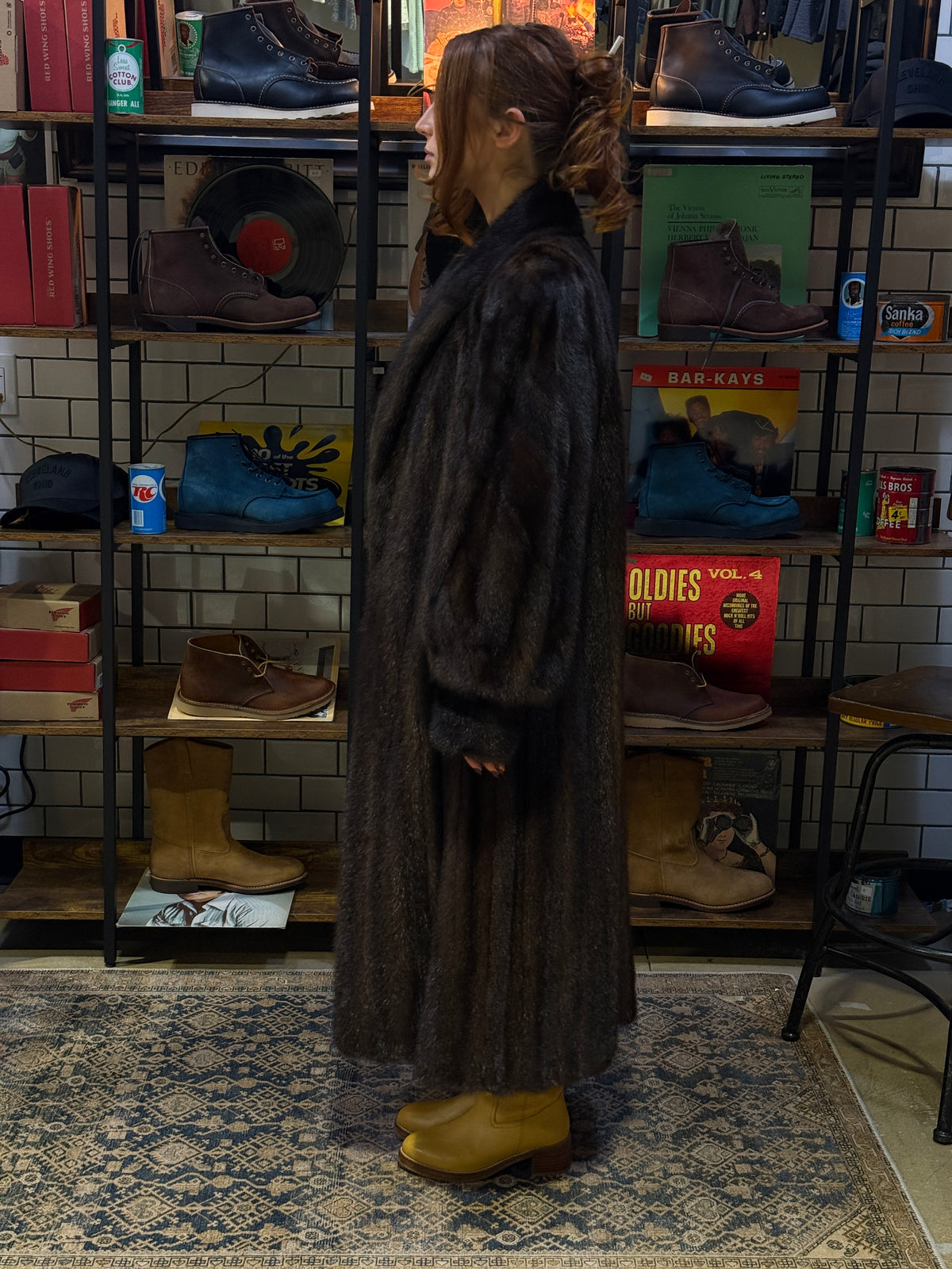 WG Vintage - Full-Length Cuffed Mink Coat