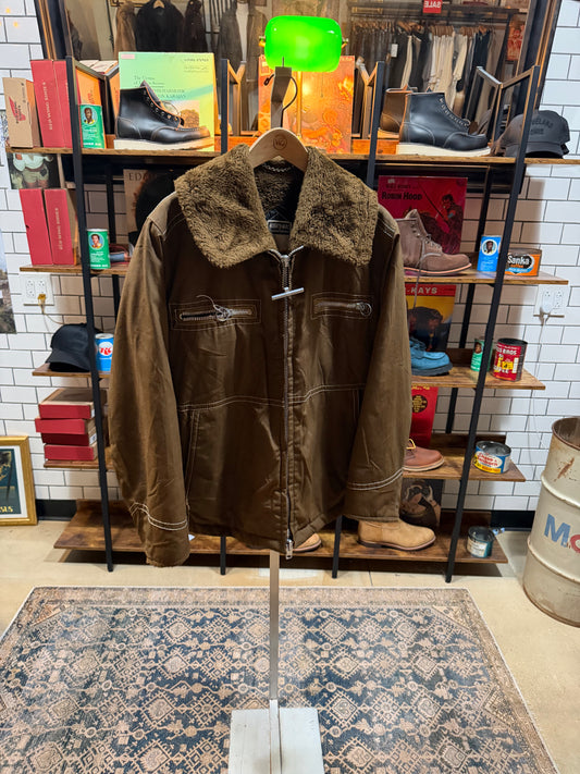 1970s Sherpa Lined Coat - 40
