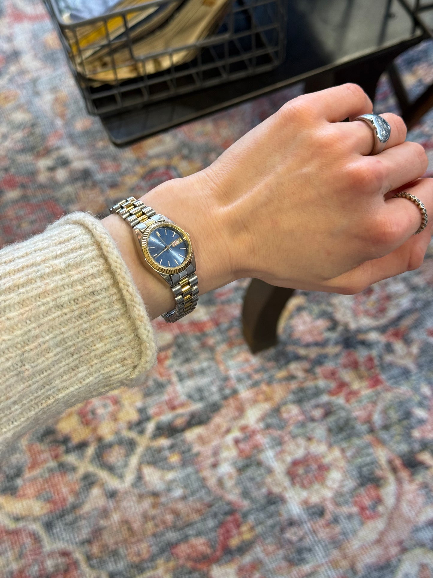 Whiskey Grade - Seiko Pulsar Analog Two-tone watch