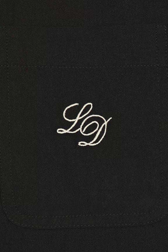 Les Deux - Border Embroidery Shirt Black
