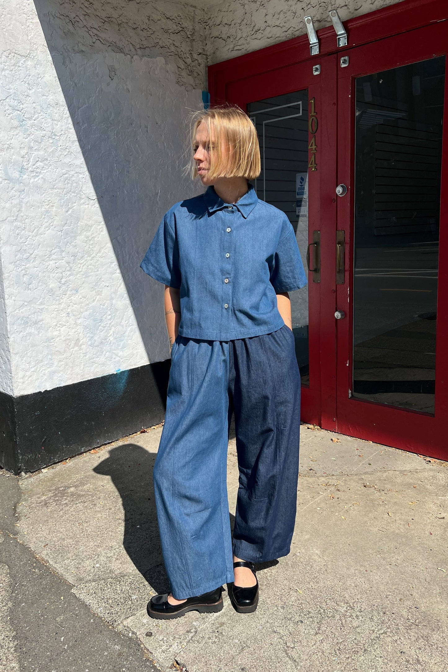 Charli Boxy Denim Shirt