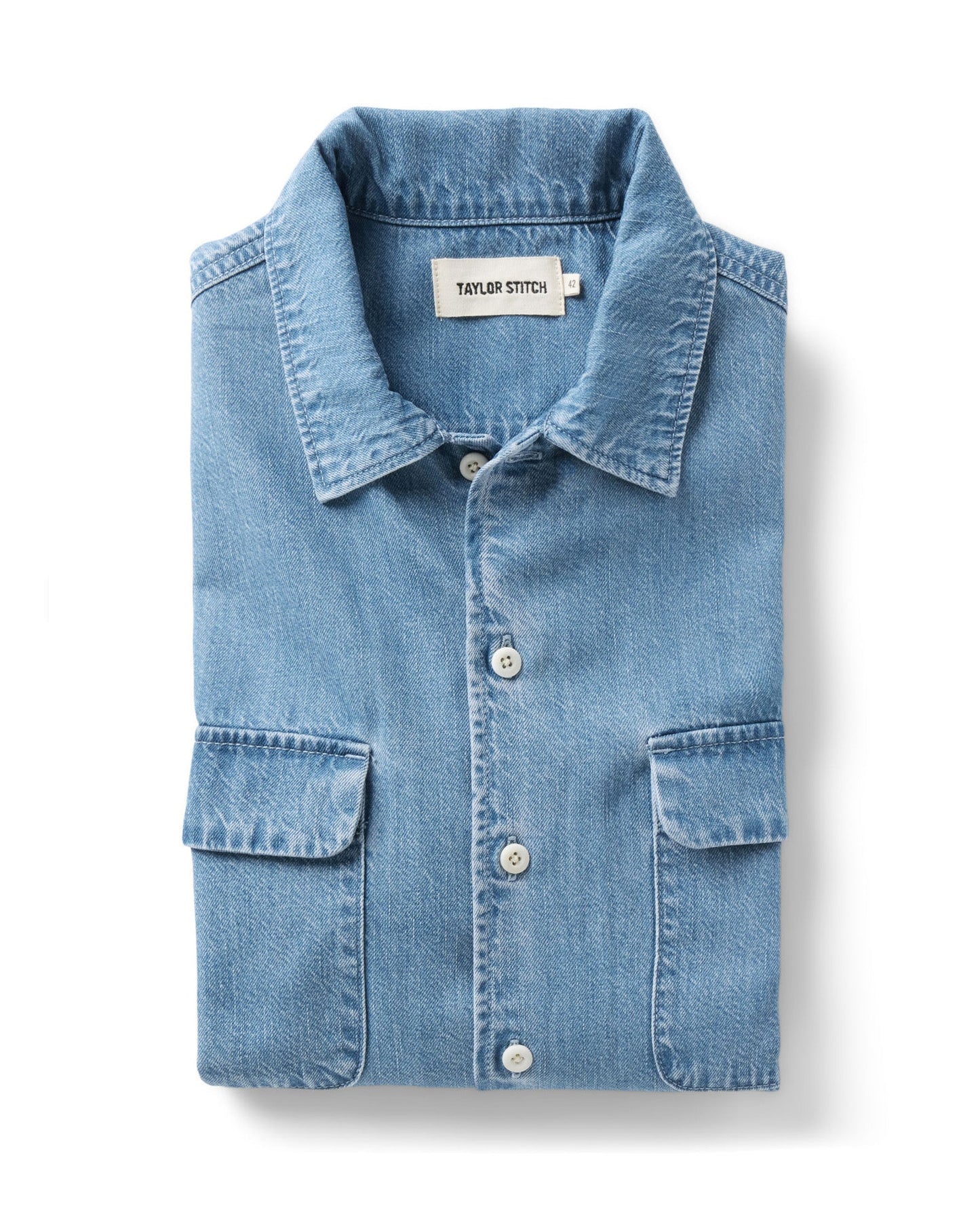 Taylor stitch - The Shore Shirt in Washed Indigo Twill