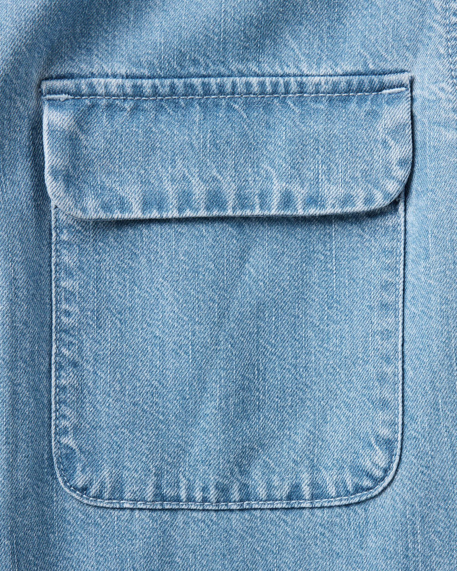 Taylor stitch - The Shore Shirt in Washed Indigo Twill
