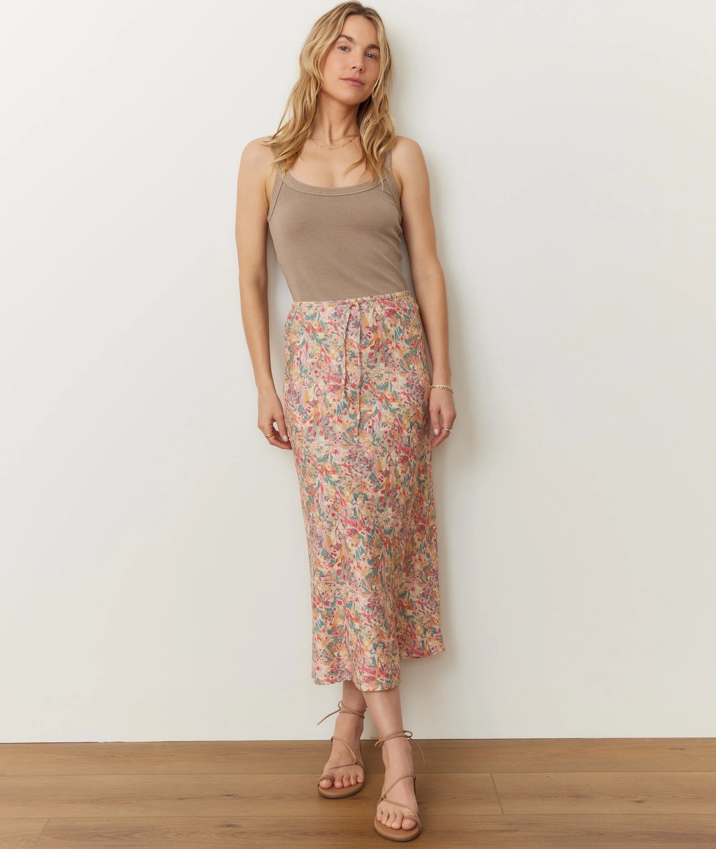 Marine Layer Avery Hemp Midi Skirt