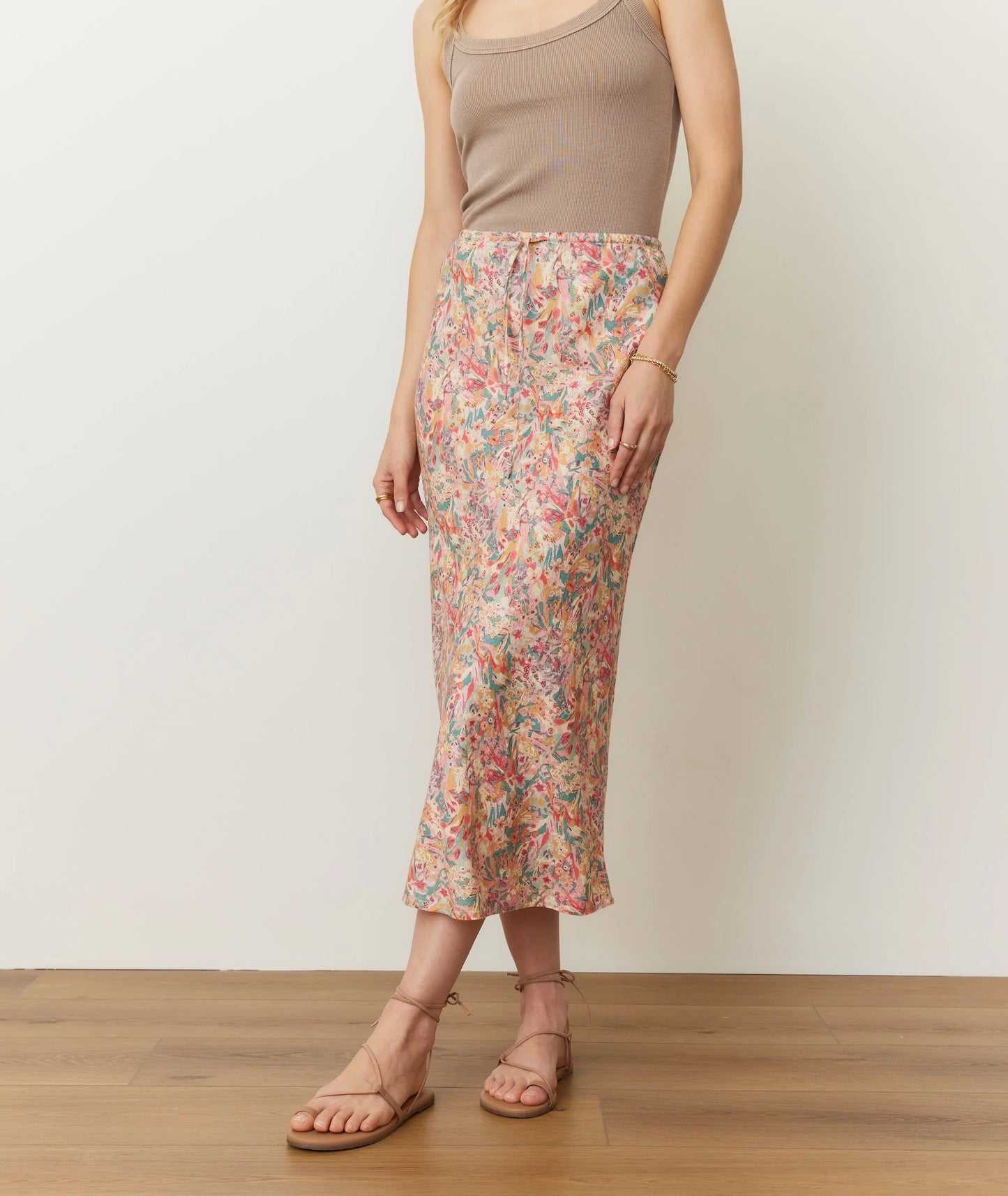 Marine Layer Avery Hemp Midi Skirt