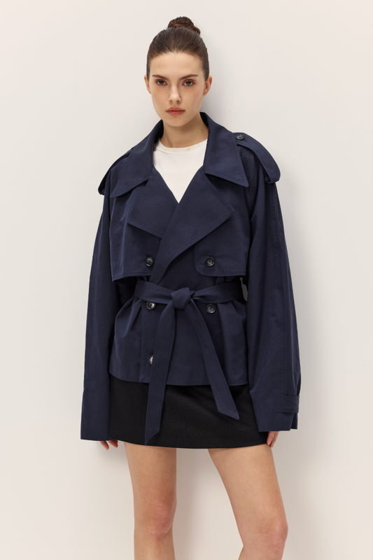 Eleonor Cropped Trench Coat
