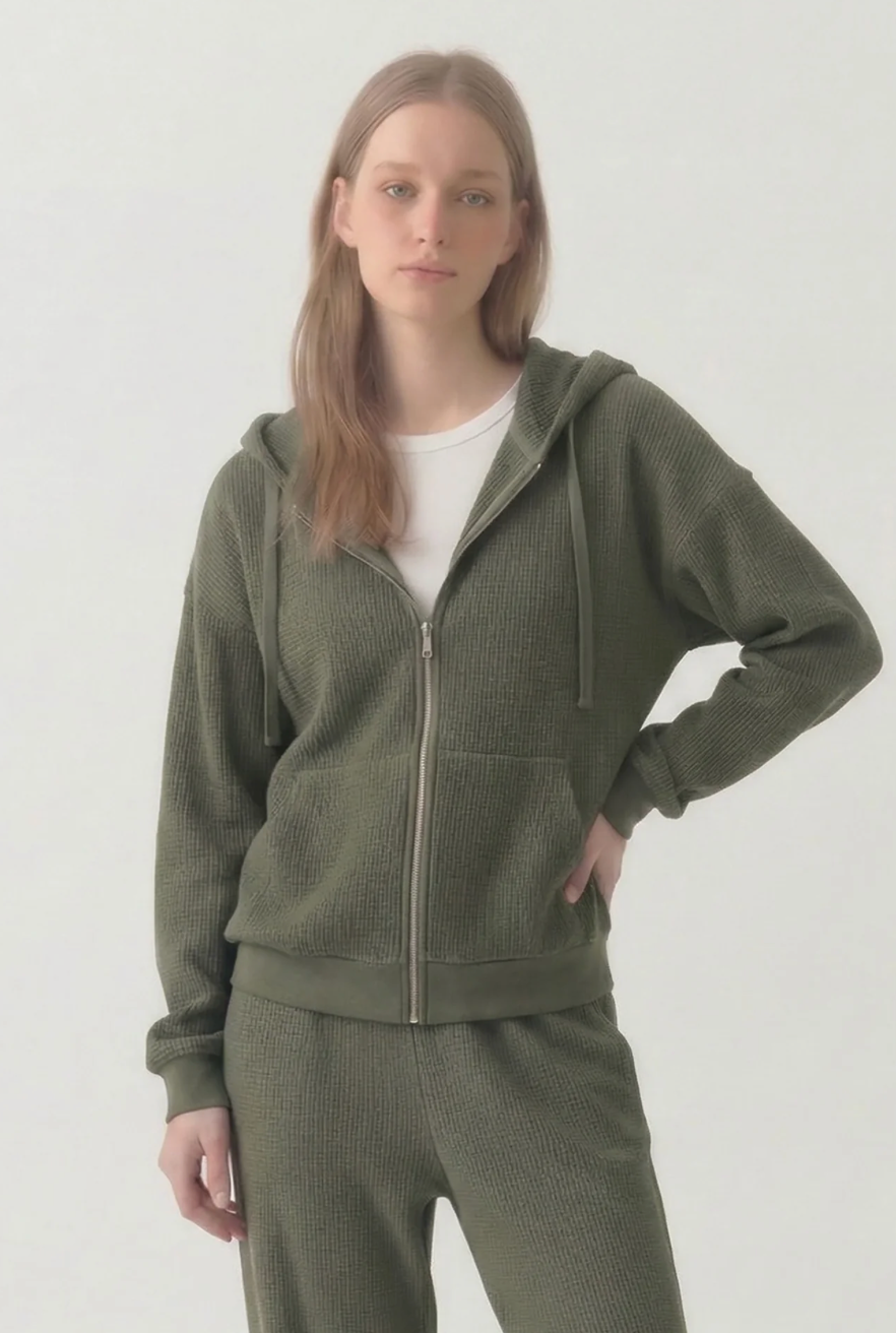 Ollie Waffle Zip-Up