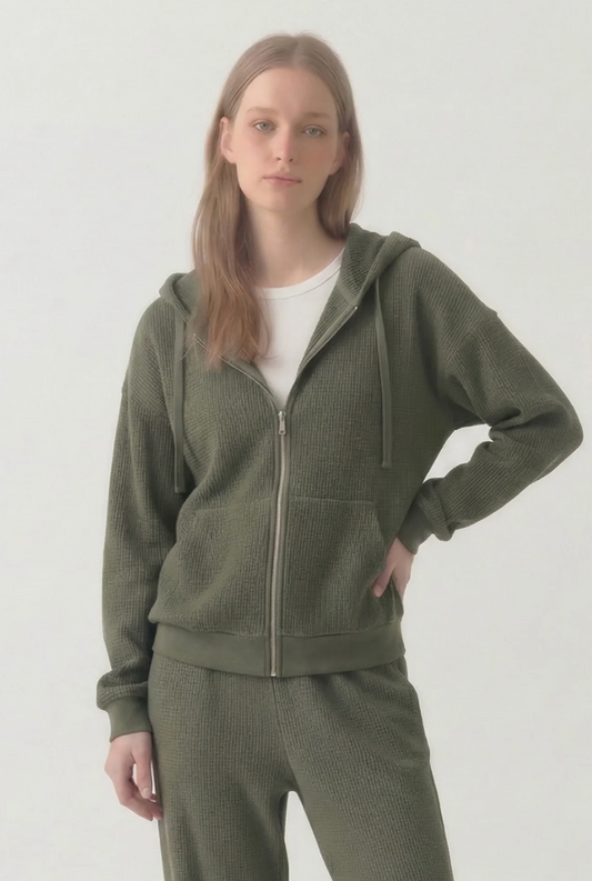 Ollie Waffle Zip-Up