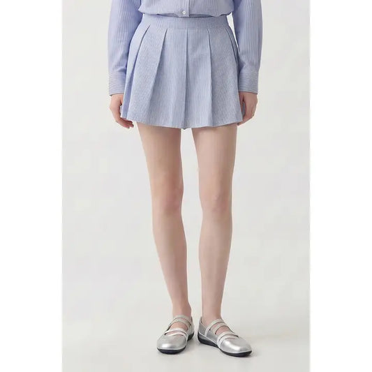 TBL - Striped Oxford Skort