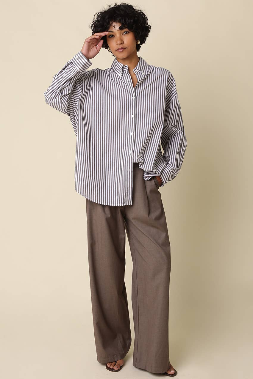 Ellie Stripe Oversized Shirt