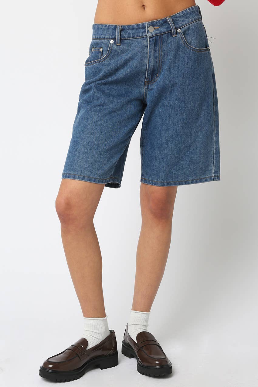 Ashly Denim Bermuda Shorts