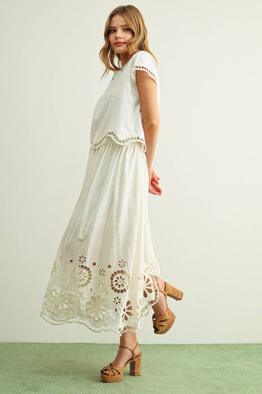 Carolina Embroidered Skirt
