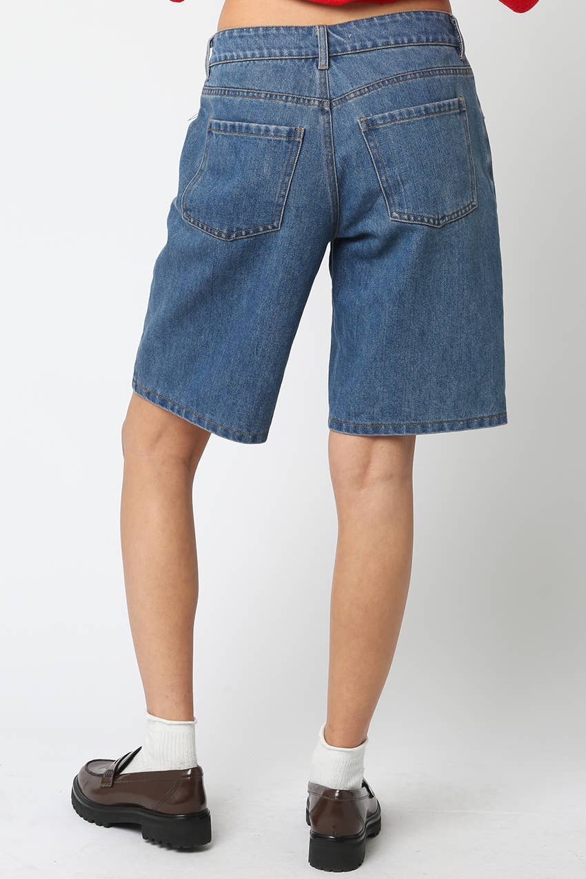 Ashly Denim Bermuda Shorts
