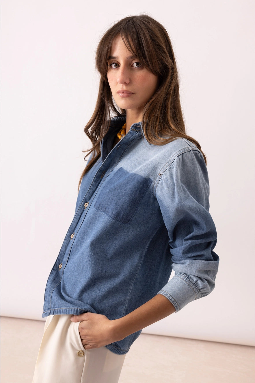 Lanidor Washed Denim Shirt