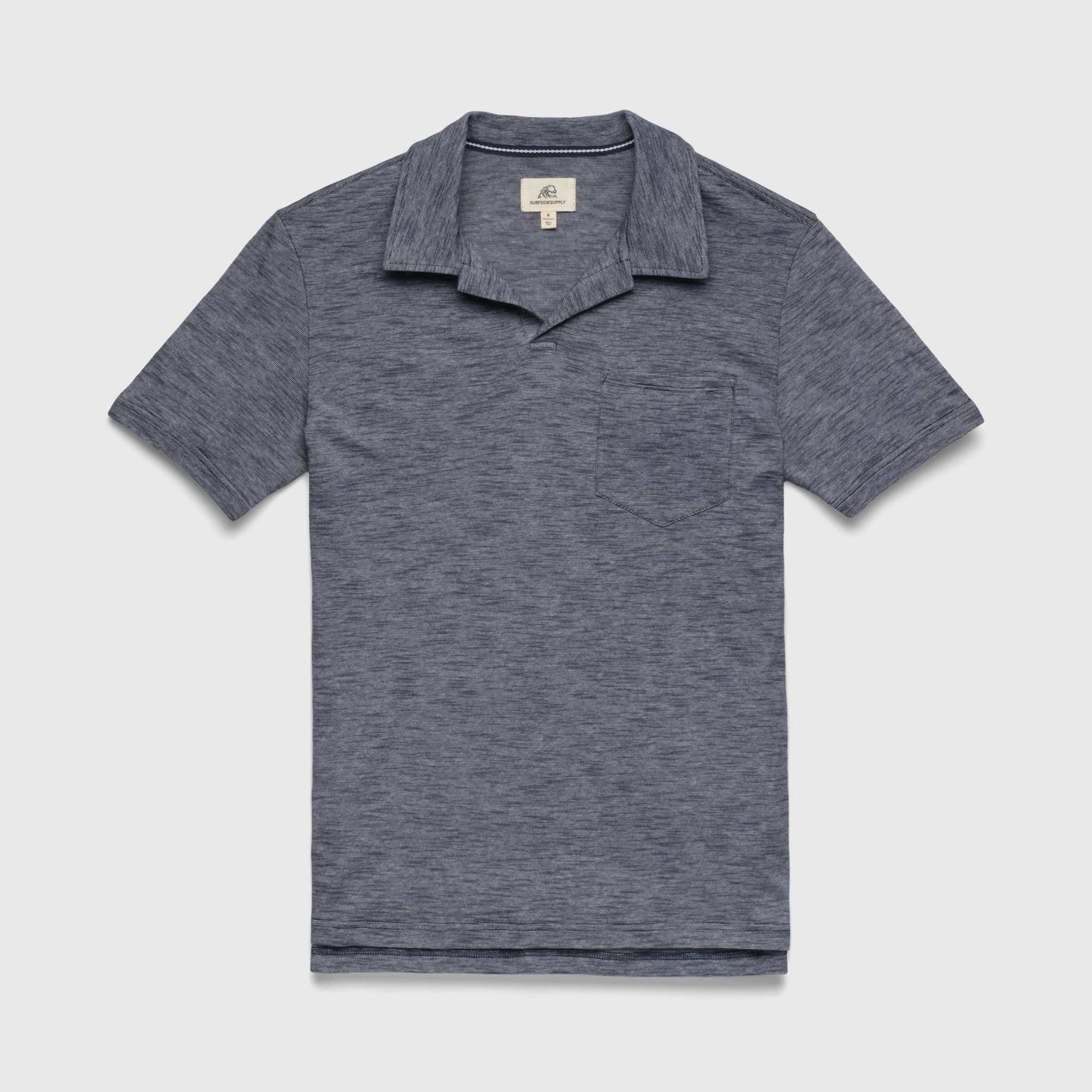 Johnny Collar Polo - Navy Blazer