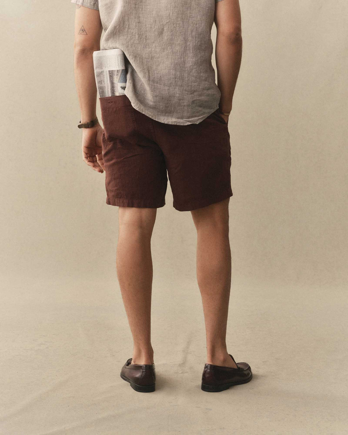 The Apré Short - Burgundy Hemp