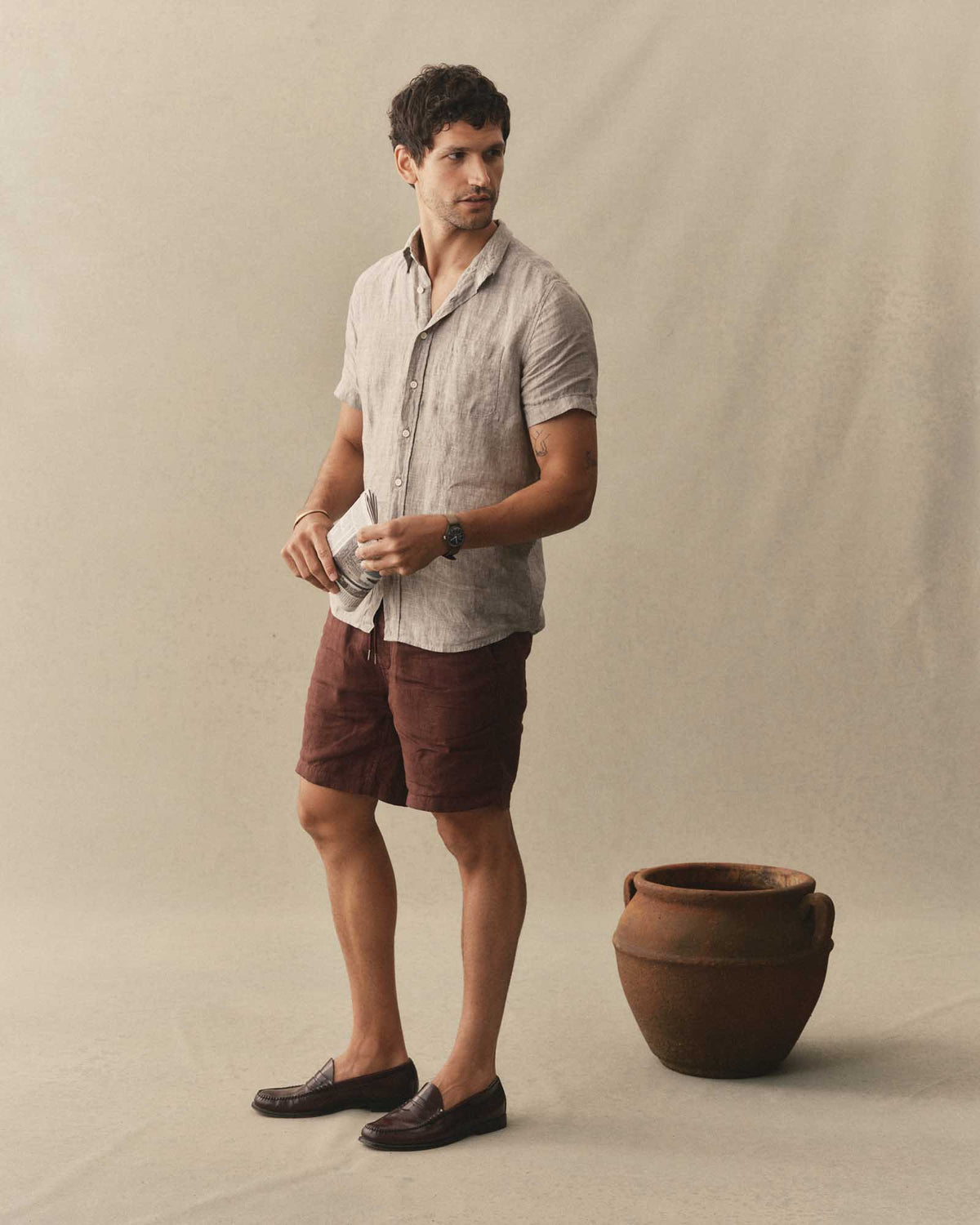 The Apré Short - Burgundy Hemp