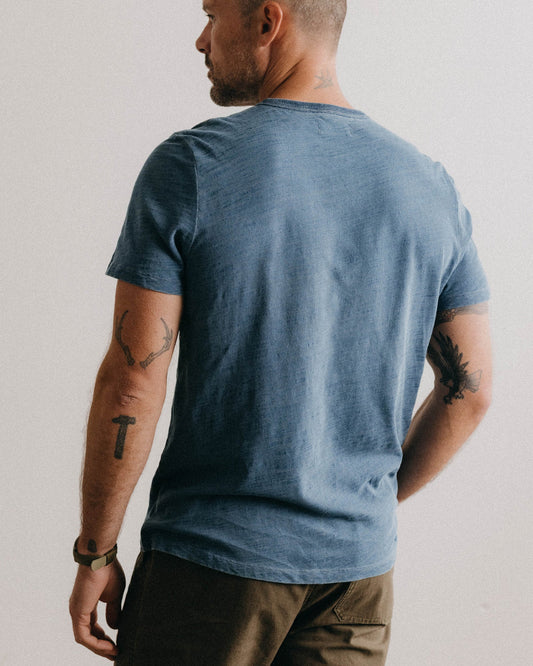 Taylor Stitch - The Slub Tee in Washed Indigo
