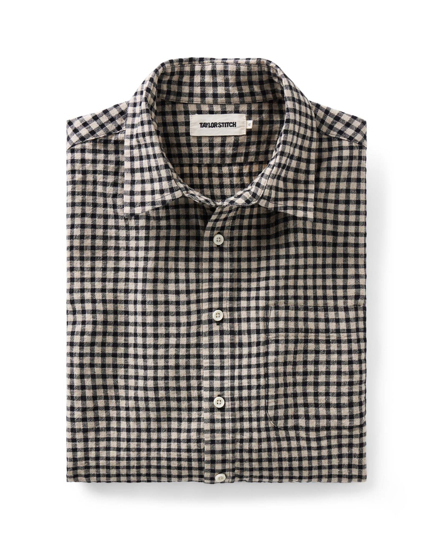 The California Shirt- Black Check Gingham
