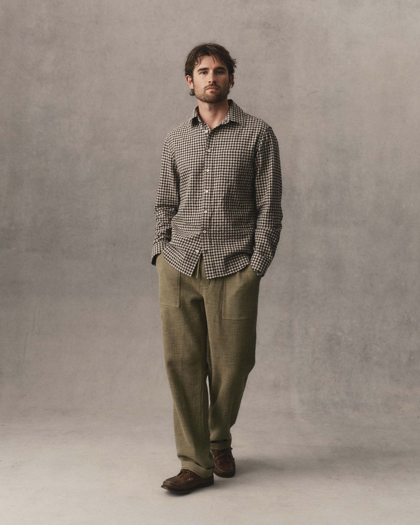 The California Shirt- Black Check Gingham