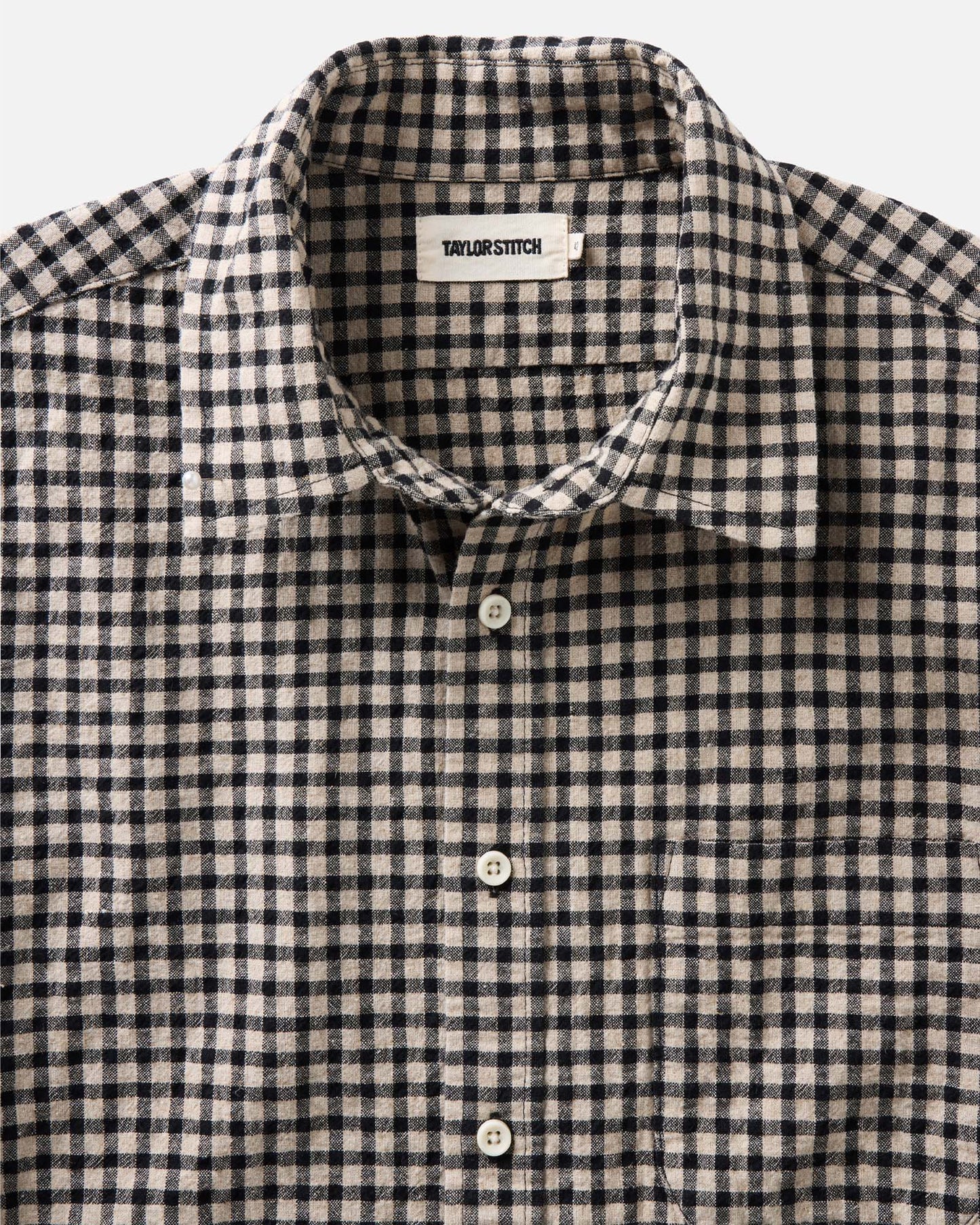 The California Shirt- Black Check Gingham
