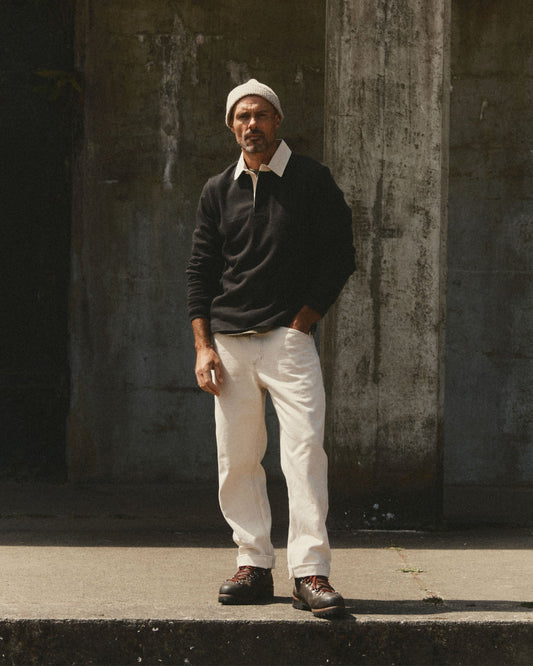 Taylor Stitch - The Rugby Shirt in Coal