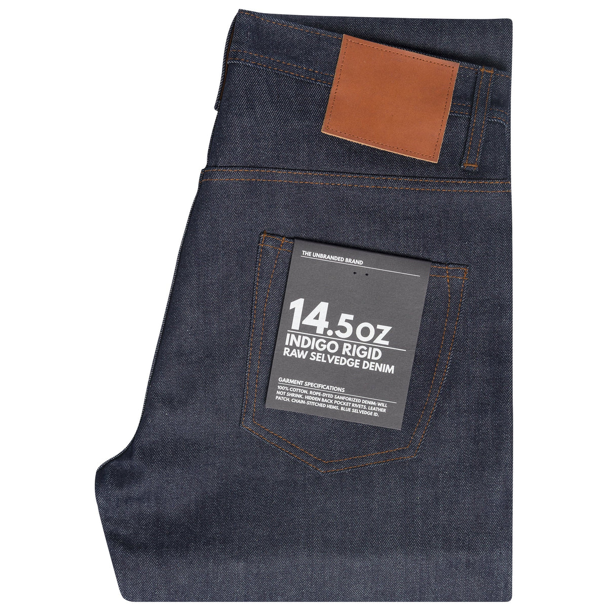Unbranded Brand - 14.5 Indigo Selvedge Tapered Fit
